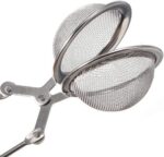 MEANTOBE 3 Pack Mesh Snap Ball Tea Strainer with Handle for Loose Leaf Tea and Mulling Spices Stainless Steel Tea Infuser Tea Filter – Silver - Image 5