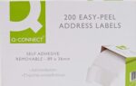 Q-Connect Repositionable address label roll – 200 Count (Pack of 1) – White - Image 2