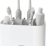 Joseph Joseph Bathroom toothbrush storage caddy – EasyStore – Grey/White