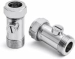 Pipestation Compression isolation valve – 15mm – Silver
