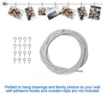 Armo Home Net curtain suspension-wire kit – Silver – 8-pack - Image 6
