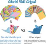 hapray Origami Set for Kids 5-12, 152 Sheets – origami papers 001 – 14*14CM – 152 Paper (72*2Patterns+8Practice) - Image 3