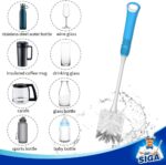 MR.SIGA Long Handle Bottle Brush, Non-Scratch Water Bottle Brush Cleaner – Blue - Image 6