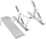Amazon Basics Foldable 6-Angle Laptop Stand for 10–15.6-inch Devices, Silver