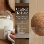 Livabl Cork-ball kitchen canisters – 500ml – Transparent – 500 ml - Image 4