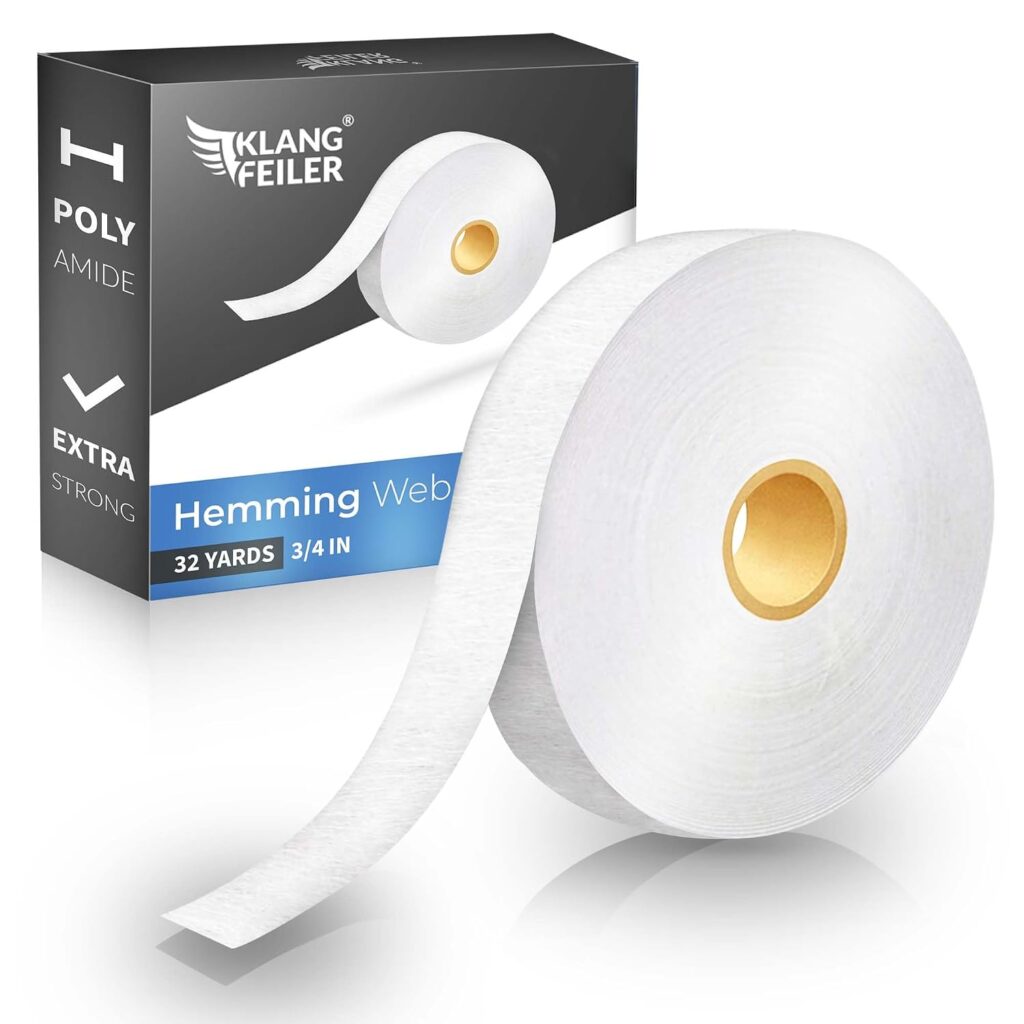 Klangfeiler Iron-on hemming tape – 30 Meter x 2 cm – White