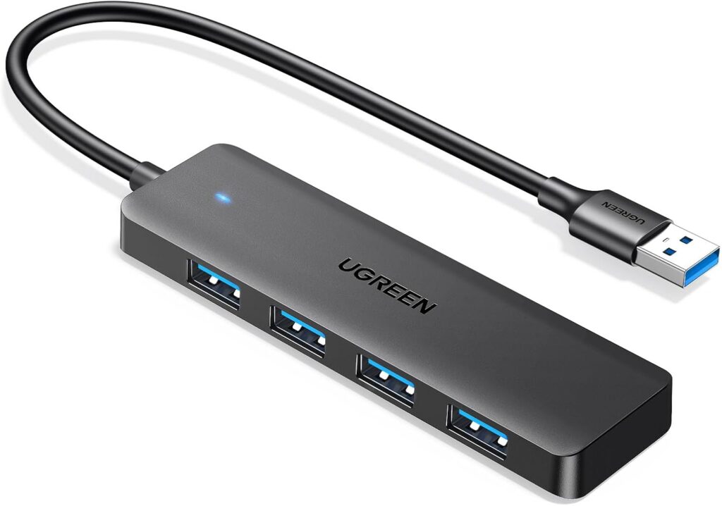 UGREEN USB 3.0 Hub, 4 Ports, 5Gbps – Black