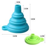 Collapsible silicone funnels – Blue + Green - Image 5