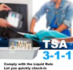 Empty transparent airport liquid-security bags – 4-pack - Image 4