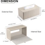 KINGFOM Decorative tissue-box cover – Beige - Image 3