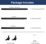 ENJOYBASICS No-drill telescopic shower rod – Black - Image 7