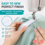 LND Gifts Woven dressmaking elastic – White – 3-pack - Image 6