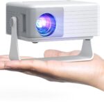 AKIYO Rotating portable projector – O1 – White