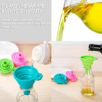 Collapsible silicone funnels – Blue + Green - Image 6