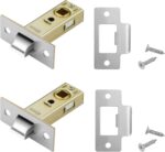 Tubular internal-door latch – 2sets – Silver