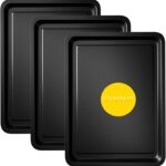 Kitcheneur Non-stick oven baking trays – Small – Black