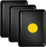 Kitcheneur Non-stick oven baking trays – Small – Black