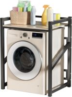 tekrabea Over-washer utility shelf stand – Black