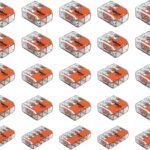 WAGO Lever-operated wire splice connector assortment – Transparent – 25-pack