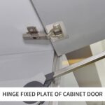 XiangJunly Cabinet hinge repair plates – Silver-4 – 4-pack - Image 4