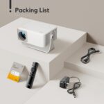AKIYO Rotating portable projector – O1 – White - Image 7