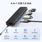 UGREEN USB 3.0 Hub, 4 Ports, 5Gbps – Black - Image 2