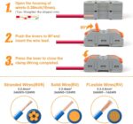 flintronic Two-pin insulation-displacement wire connectors – 34PCS Grey - Image 4