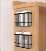 EigPluy Adhesive cabinet-door storage baskets – Black – 3 kg - Image 9