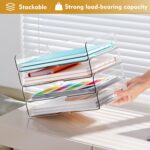 StowBin Stackable acrylic letter trays – Clear Tray - Image 4