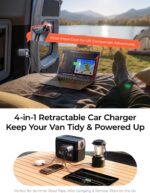 LISEN retractable-cable car charger – 2E7130 – Gunmetal - Image 8