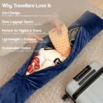 Travel pillow storage carry bag – One Size – Navy - Image 3