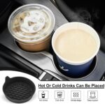 Car cup-holder coaster liners – Black – 2-pack - Image 5