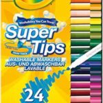 CRAYOLA SuperTips Felt Tip Washable Markers – Assorted colours