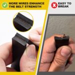 Toolwiz Rubber strap wrench set – Yellow – 2-pack - Image 7