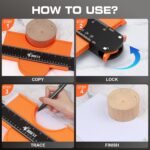 Locking contour-copying gauge – 10 Inch – Orange - Image 2