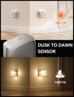 Dusk-to-dawn plug-in nightlight – Warm White – 2-pack - Image 3