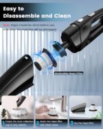 SERVOMASTER Rechargeable handheld car vacuum, black - Image 5