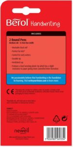 Berol Washable handwriting pens – round shape – Black - Image 7
