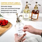 Empty syrup pump bottle set – Gold – 4-pack - Image 7