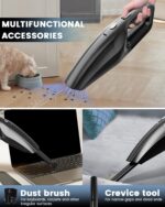 SERVOMASTER Rechargeable handheld car vacuum, black - Image 7