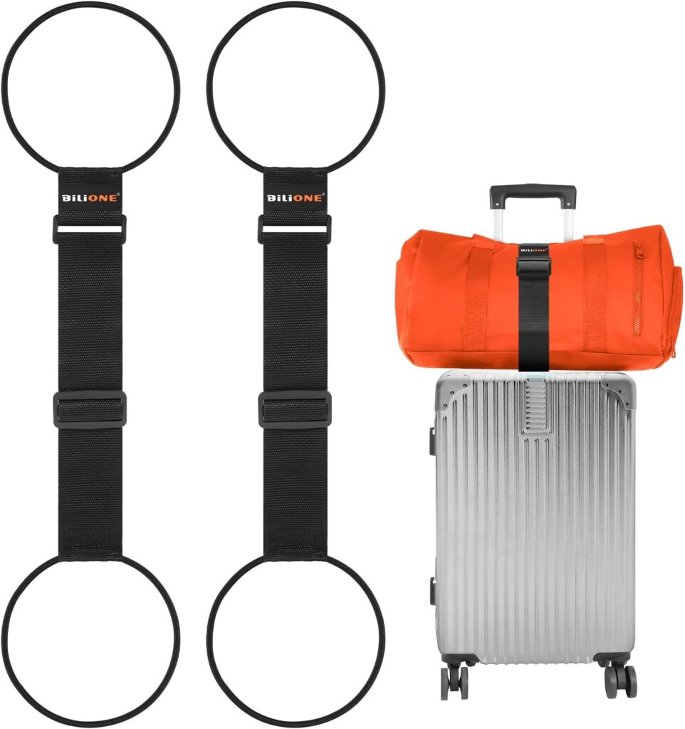 Elastic add-a-bag luggage straps – Large – Black