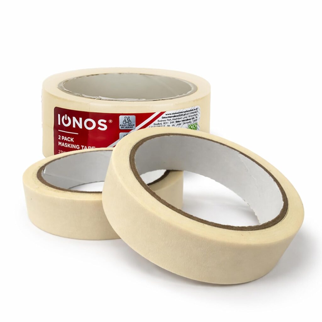 Status IONOS Masking Tape, 2 Pack, 23 mm × 20 m – White