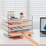 StowBin Stackable acrylic letter trays – Clear Tray - Image 3