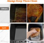 120Pcs Air Fryer Liners for Ninja Dual, Stone TH Disposable Airfryer Parchment Paper Liners Accessories Compatible with - Image 4
