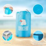 COVACURE Large packable beach picnic mat – 210 X 200CM – Blue - Image 2