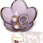 Binoster Decorative ring and trinket dish – Purple-9cm