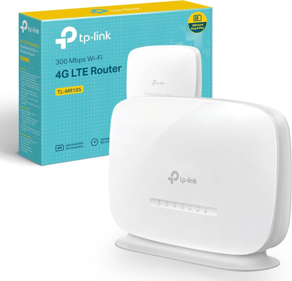 TP-Link TL-MR105 4G Router with SIM Slot – white