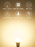 Lepro B22 warm-white LED bulbs, 6 pack - Image 2