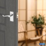 XFORT Lever door-handle pair – Polished Chrome - Image 4