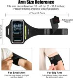 HAISSKY Phone running armband – Black(Up to 6.9") - Image 2